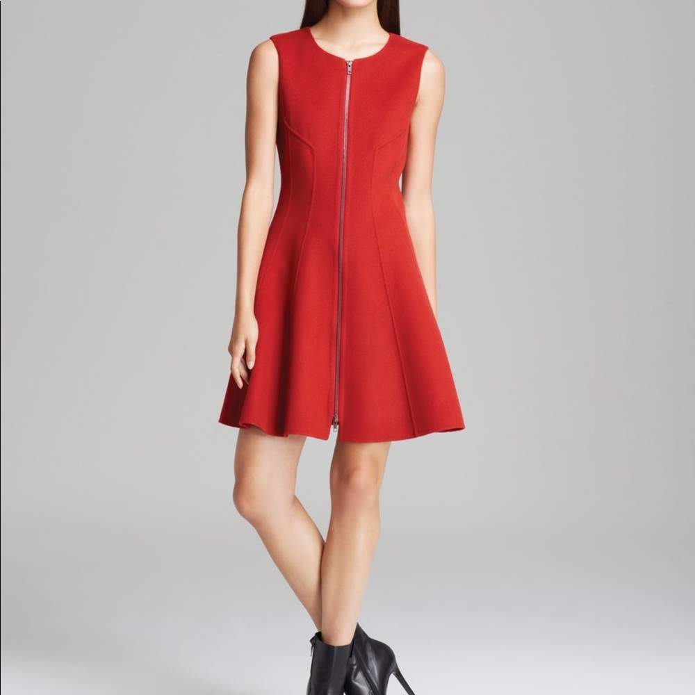 Theory Women's Red Bonbi C Folio Dress